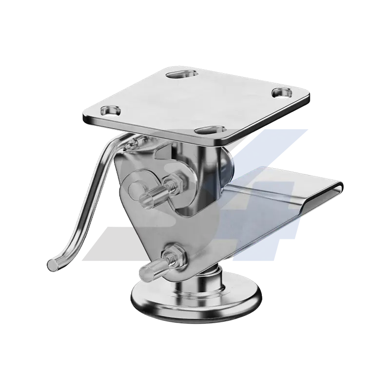 Zinc, Kickbar Style Floor Lock Top Plate Mount - F001.107 1