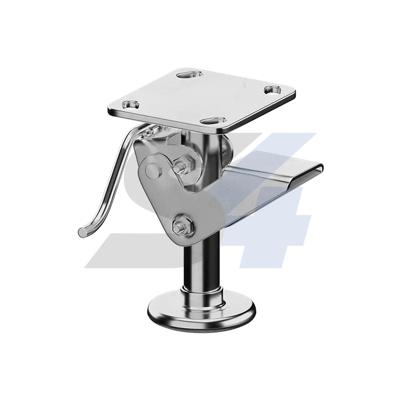 Zinc, Kickbar Style Floor Lock Top Plate Mount - F001.112 1