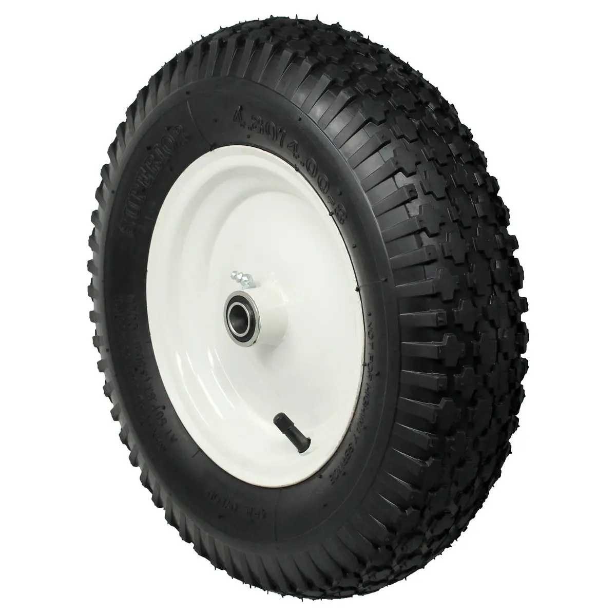16" Pneumatic Wheel Barrow Wheel - 650Lb. Capacity 1