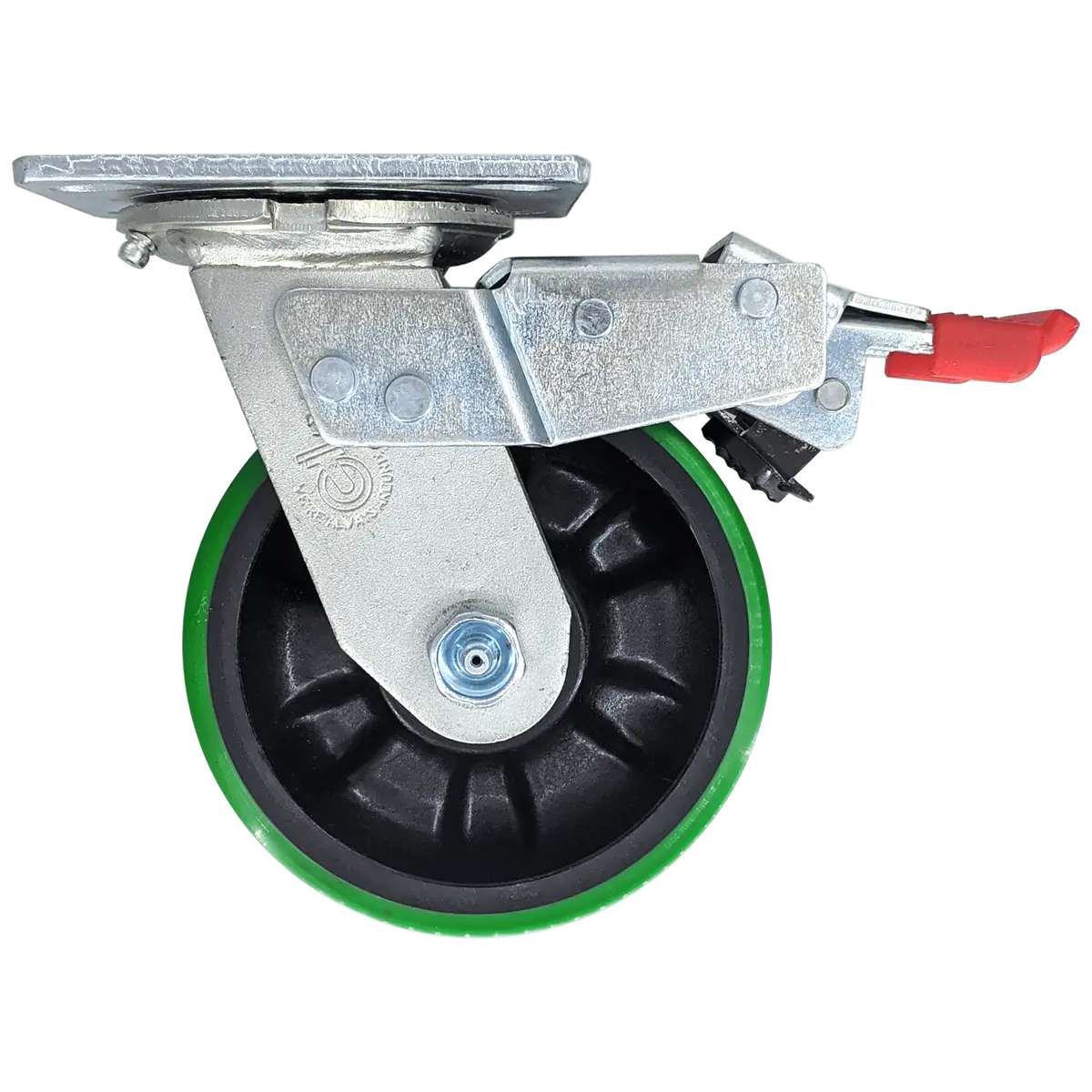 5" X 2" Polyon Maxrok Swivel Caster W/ Total Lock Brake - 1000 Lbs. Cap. 1