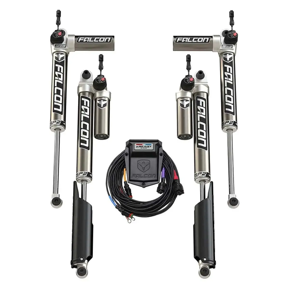 Falcon Shocks Jeep Jl Sp2 3.5 E-Adjust Piggyback Shock Kit 1