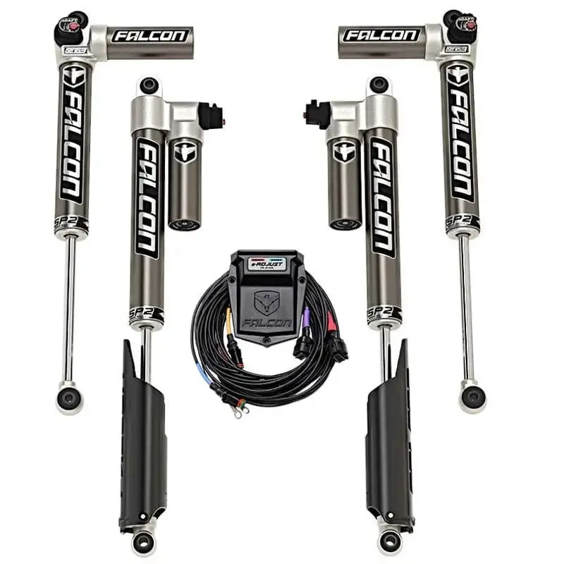 Falcon Shocks Jeep Jt Sp2 3.5 E-Adjust Piggyback Shock Kit 1