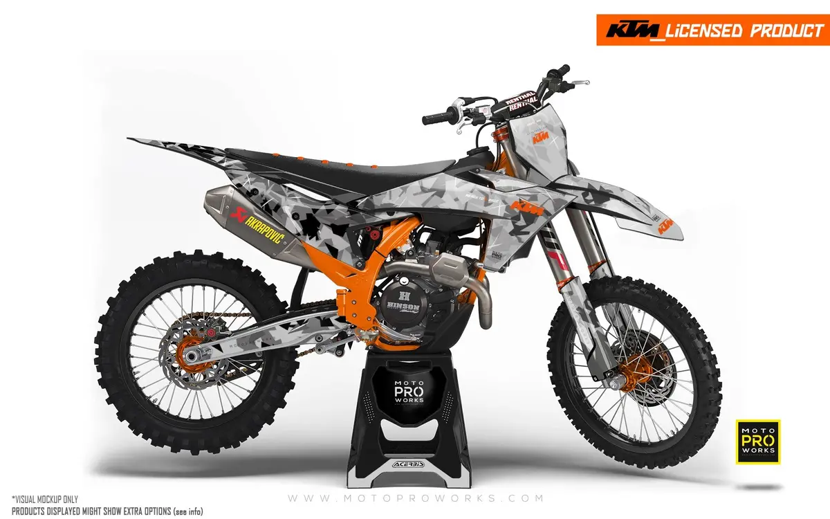 Ktm Sx / Sx-F Graphics - "Flake" (Black/Grey) 1