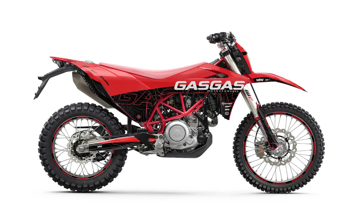 Gasgas Es 700 Graphics - "Motograph" (Red/Black) 1
