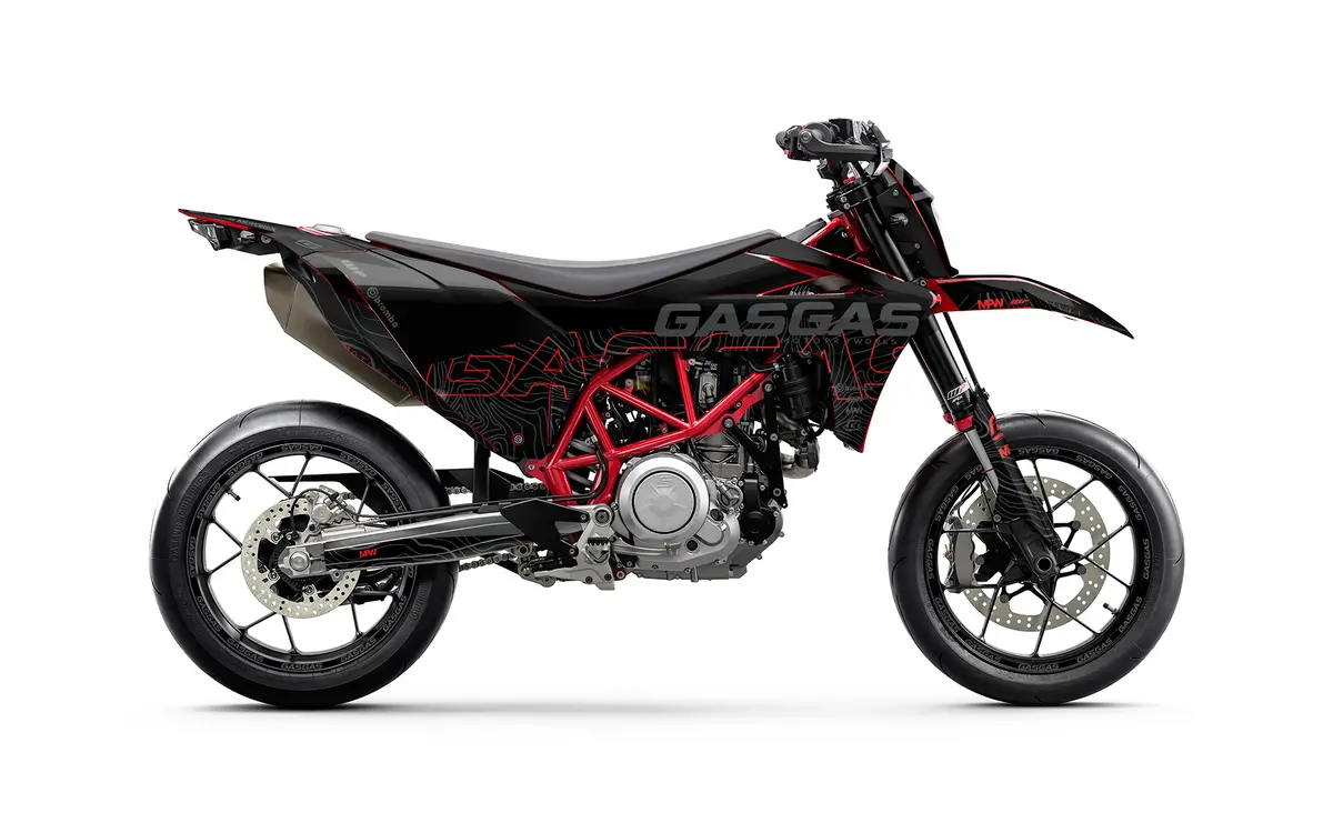 Gasgas Sm 700 Graphics - "Motograph" (Black) 1