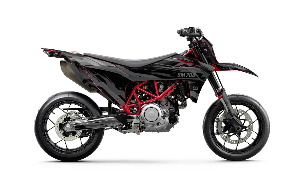 Gasgas Sm 700 Graphics - "Ripple" (Black) 1
