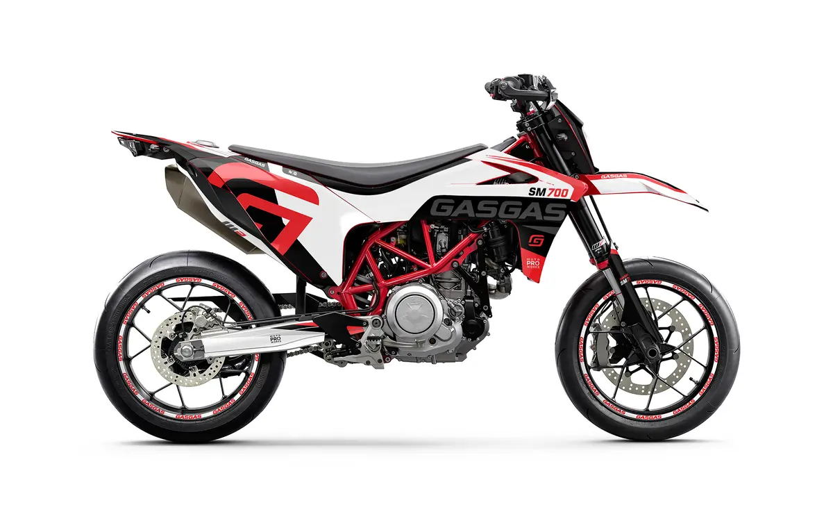 Gasgas Sm 700 Graphics - "Torque" (White/Black/Red) 1