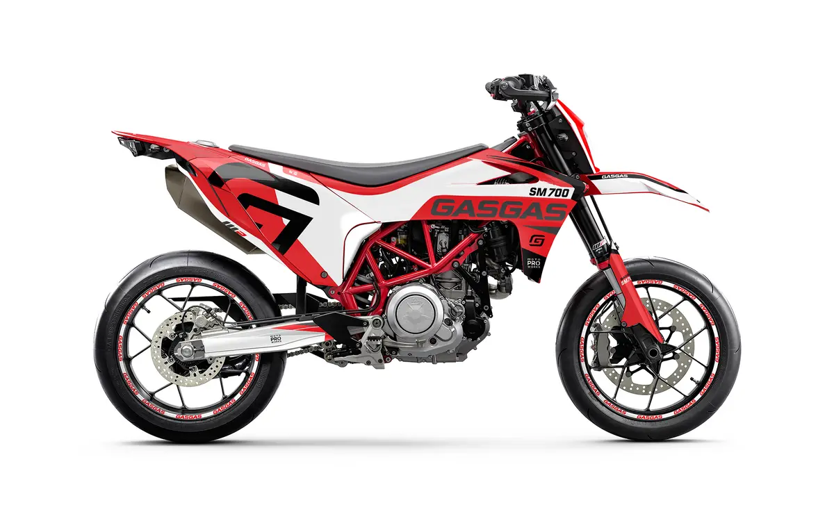 Gasgas Sm 700 Graphics - "Torque" (White/Red) 1
