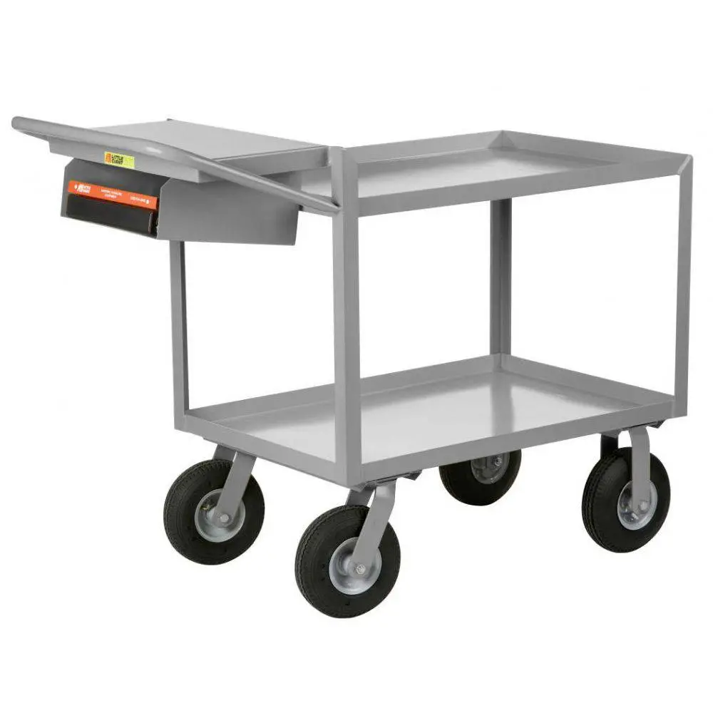 Instrument Cart W/ Writing Shelf And Storage Pocket (Steel Top W/ Lip) 1
