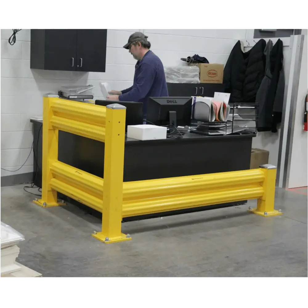 Heavy Duty Warehouse Guard Rail Add-On Unit 2
