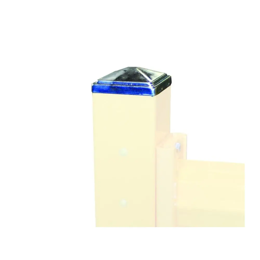 Handle-It Silver Metal Post Cap For Heavy Duty Guardrails - Gr-Cap 1