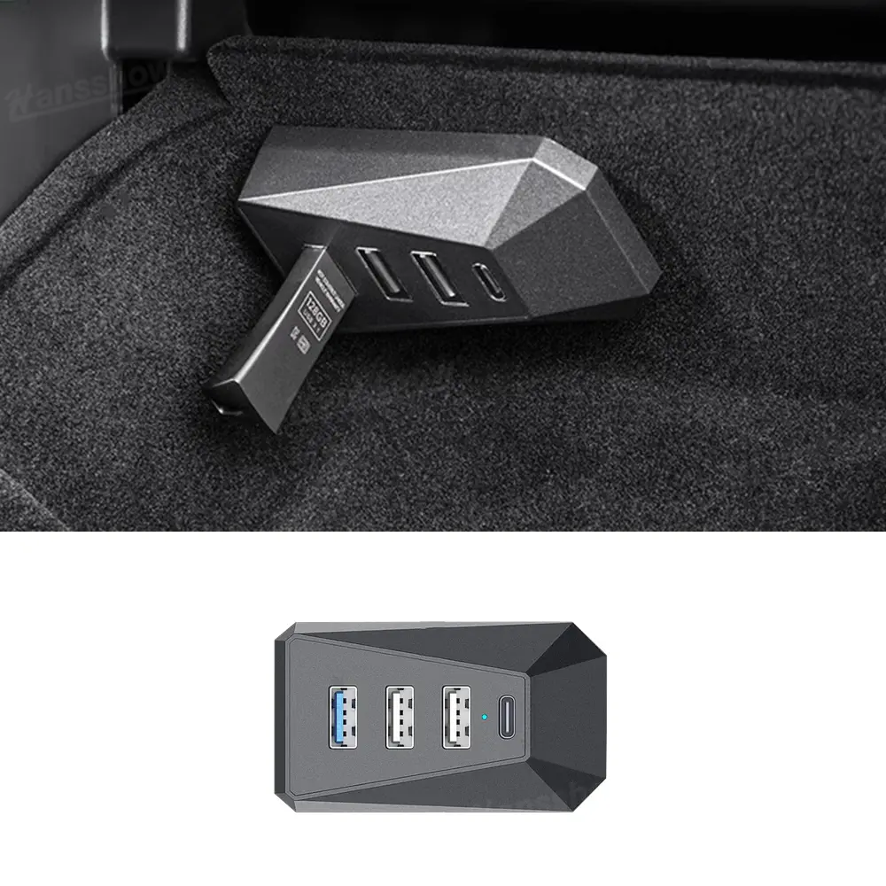 Glove Box Usb Hub Model 3 Highland/Model Y Juniper 4-In-1 Glovebox Docking... 1