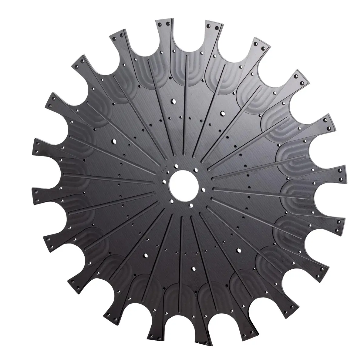 Haas Cat40/20 Carousel Plate, 20 Pocket 40T Solid Aluminum, Black Anodized Made In Usa 1