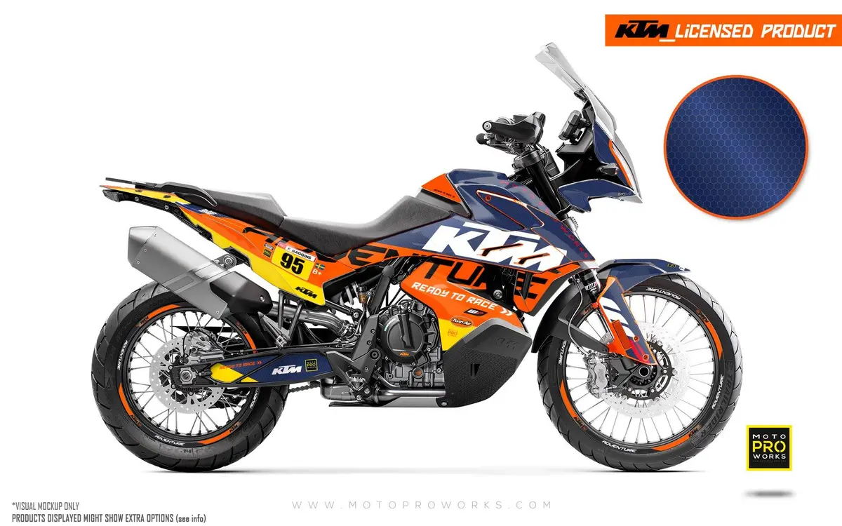 Ktm 790/890 Adventure R/S Graphics - "Waypointer" (Dawn/Honeycomb) 2