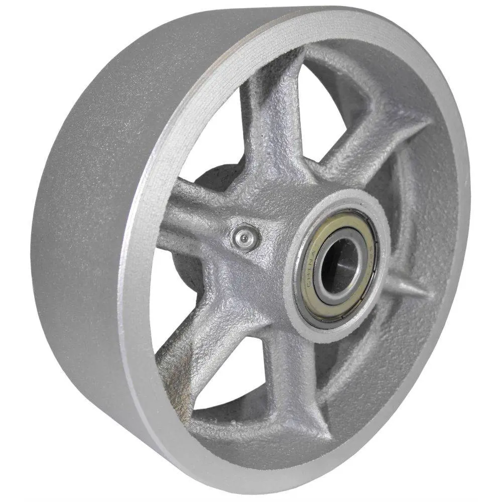 6" X 2" Heavy Duty Semi-Steel Wheel - 1400 Lbs. Capacity 2