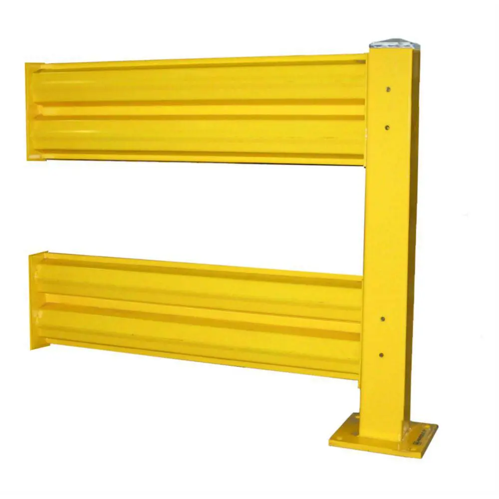 Heavy Duty Warehouse Double Guard Rail Add-On Unit 1