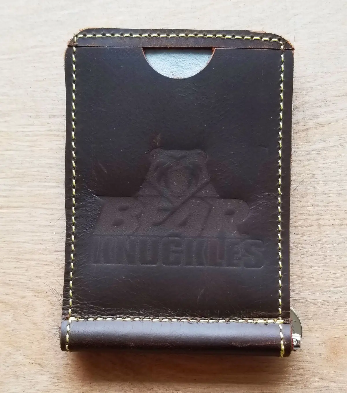 Bk Cowhide Leather Wallet (Hair On Hide) 1