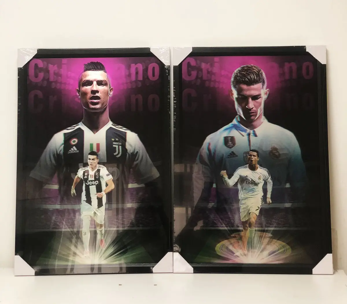 Quadro Decorativo 3D Cristiano Ronaldo - Dimensão 66.5Cm X 31Cm X 46.5Cm 1