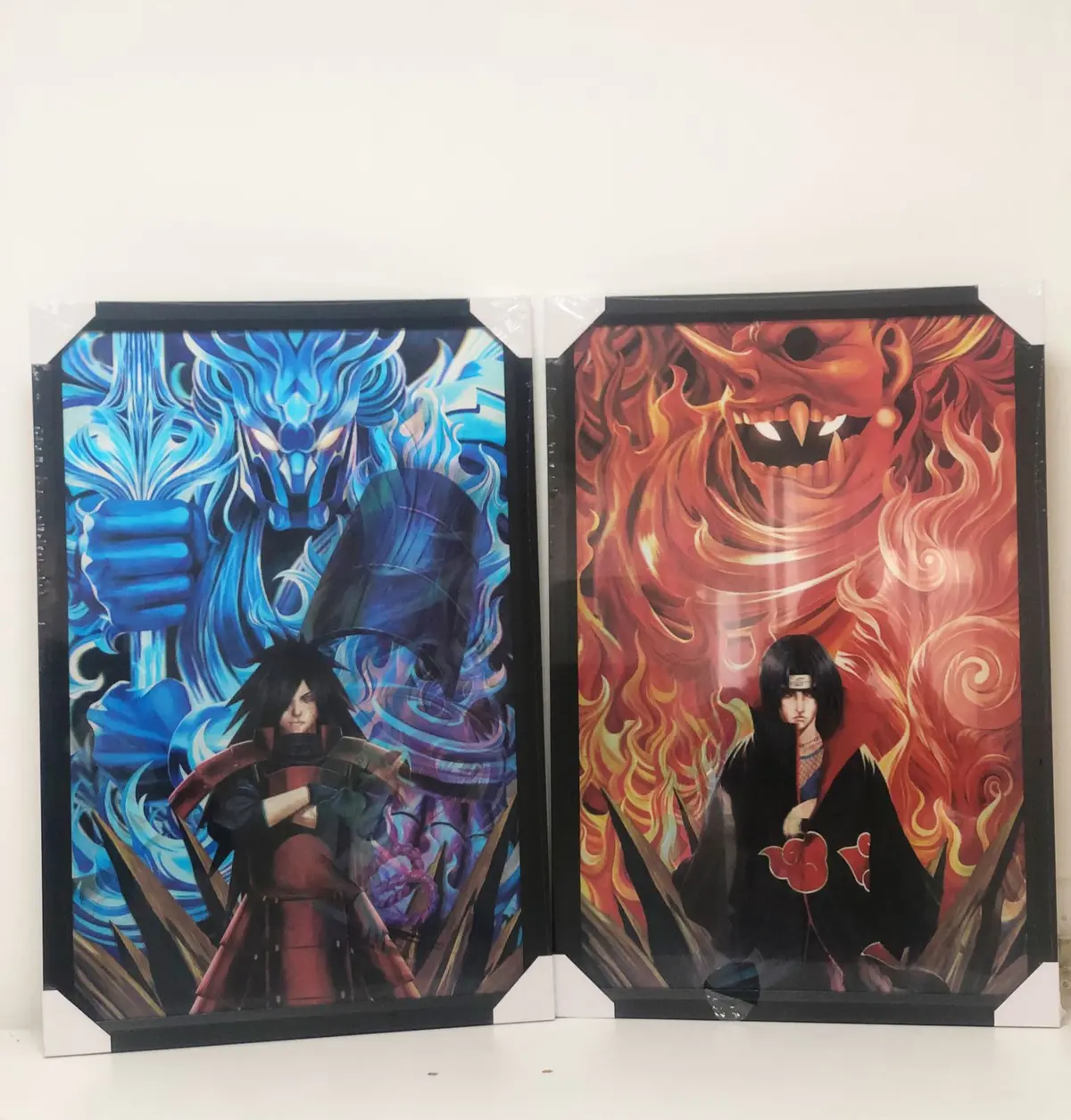 Quadro Decorativo 3D Sasuke Itachi Madara - Dimensão 66.5Cm X 31Cm X 46.5Cm 1