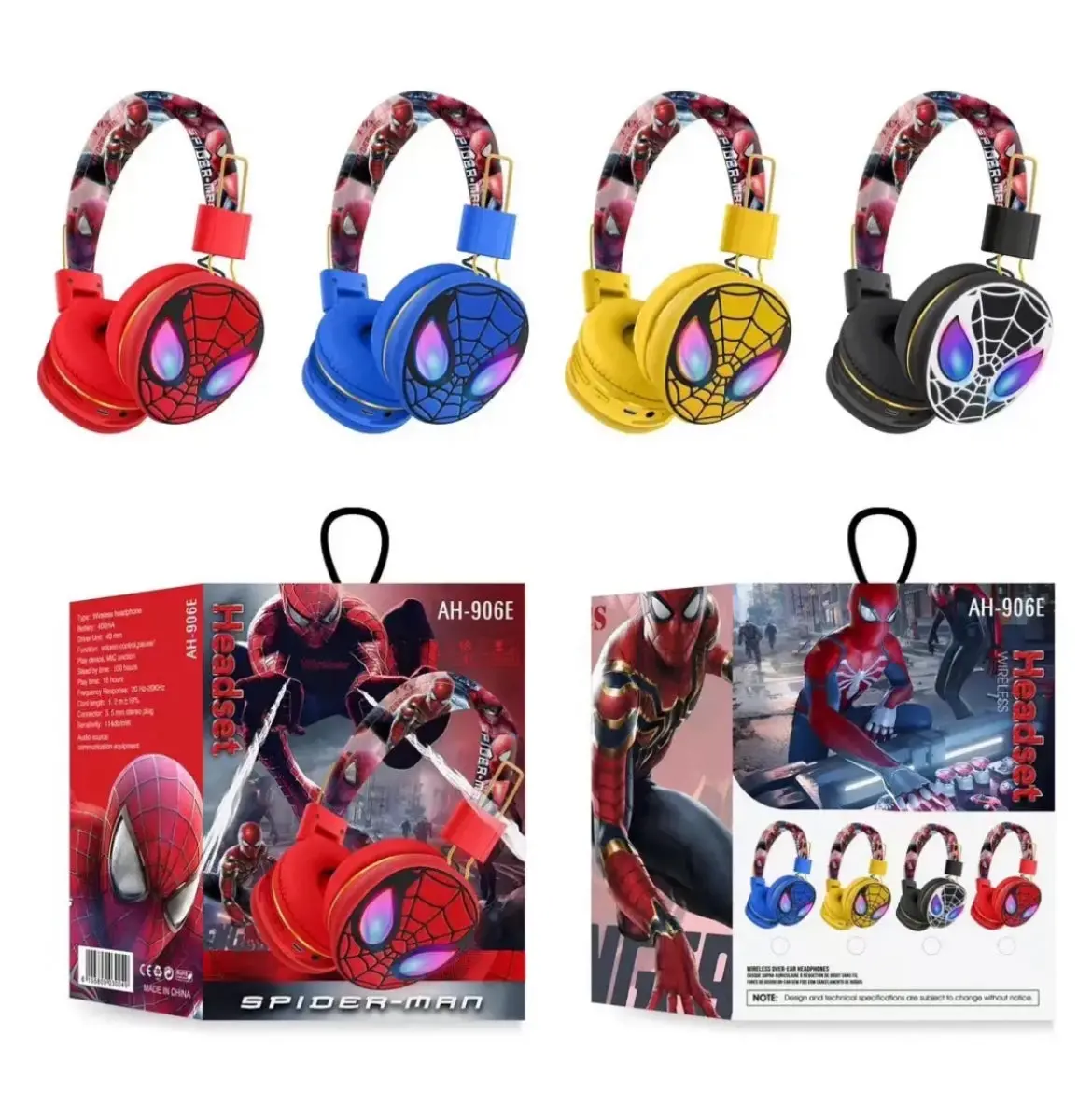 Auscultadores Spider Man Sem Fios - Novo 1