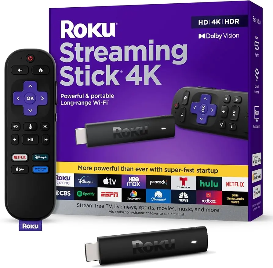 Roku Streaming Stick 4K - Hdr & Dolby Vision - Novo 1