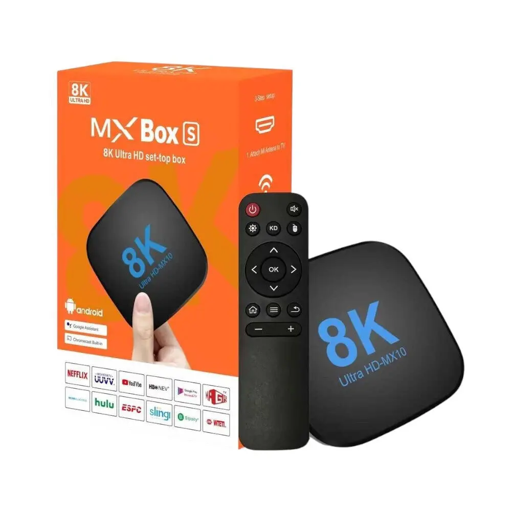 Tv Box Mx10 8K 812266 4K Uhd With Wifi Usb 2.0 1