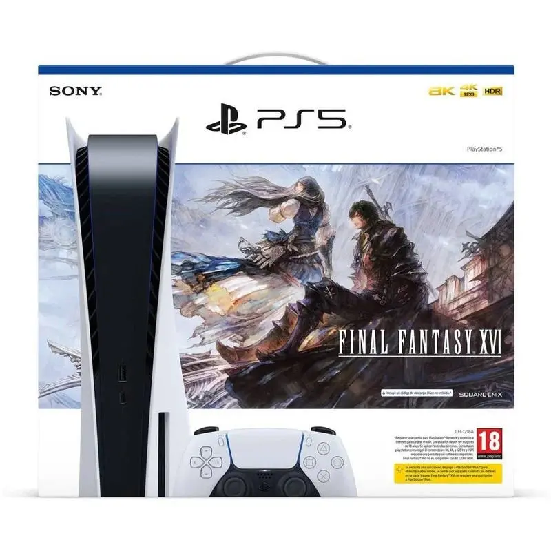 Consola Playstation 5 Final Fantasy Xvi Standard + Jogo Digital - Novo 1