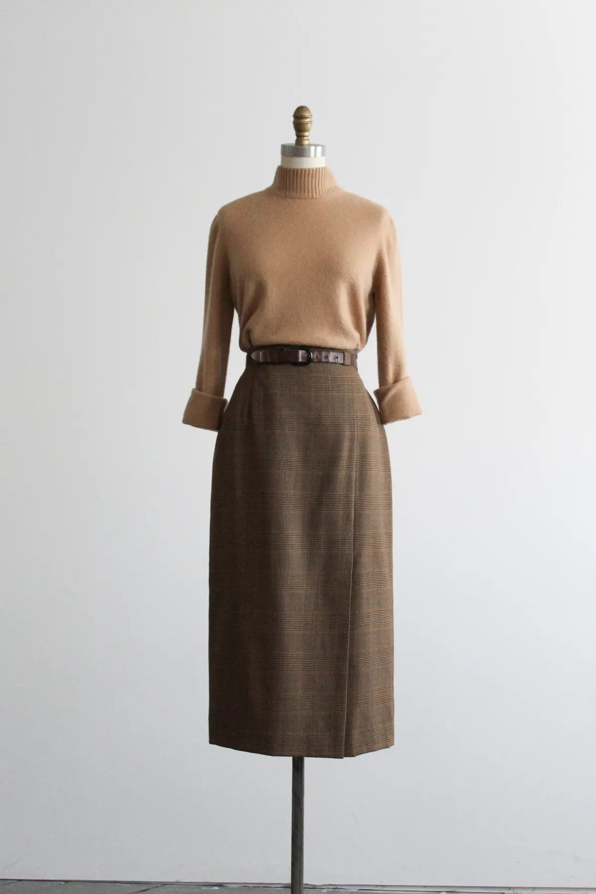 Card Catalog Wool Midi Skirt 2