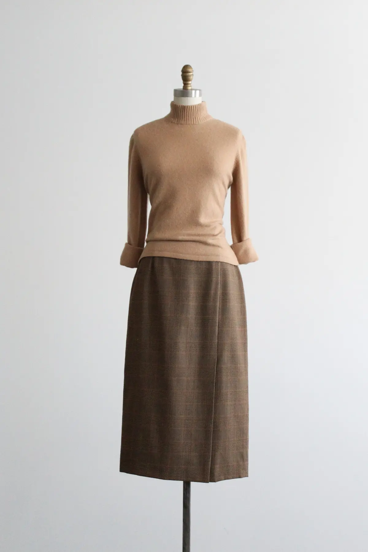 Card Catalog Wool Midi Skirt 1