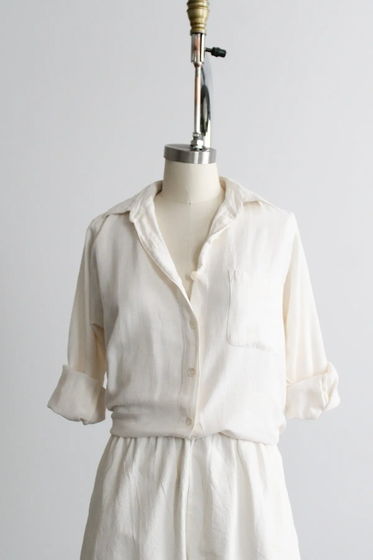 Parchment Linen Button Up 1
