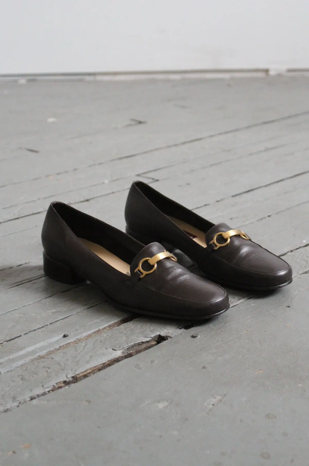 Equestrian Leather Slip-Ons Size 9 1