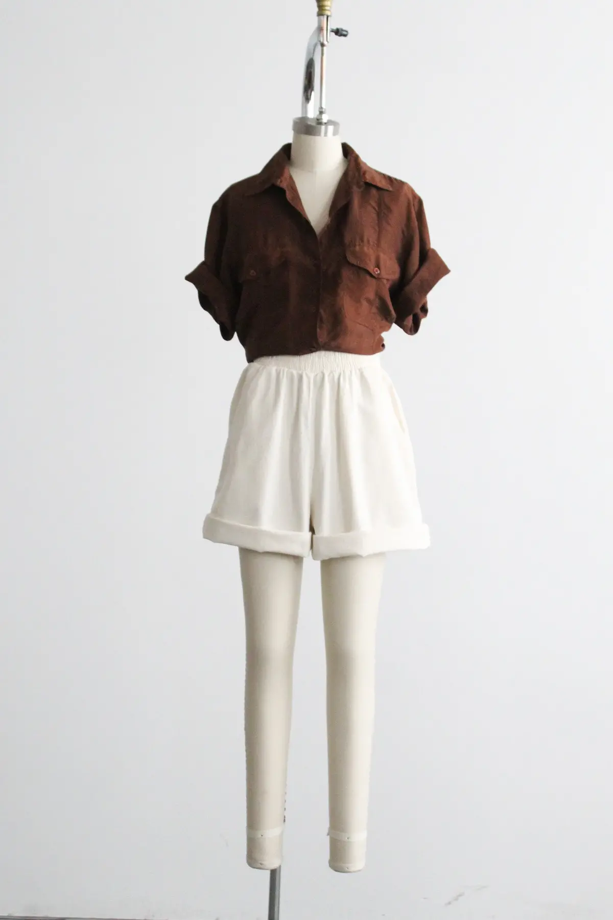 Parchment Cotton Shorts 1