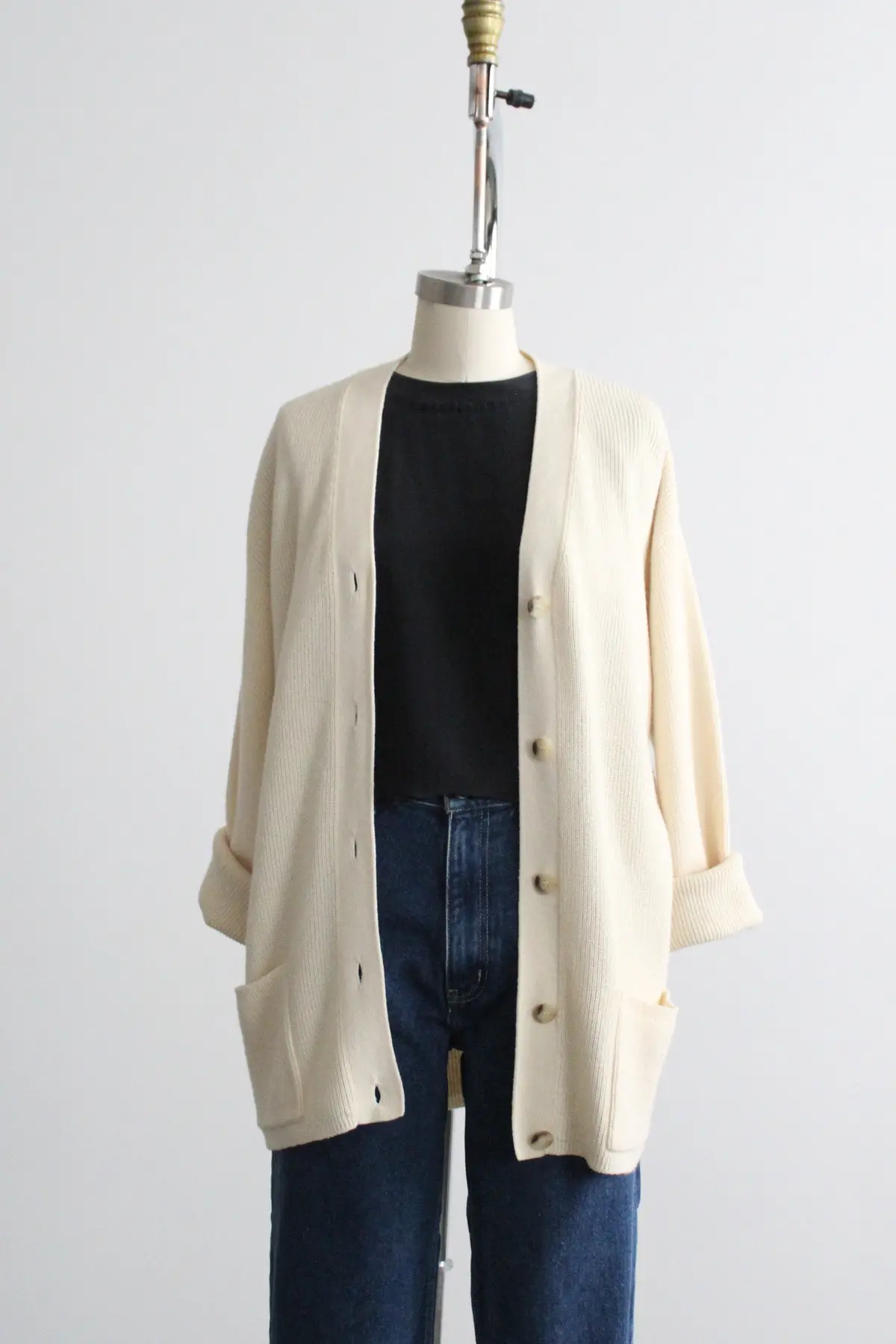 Longline Parchment Cardigan 1