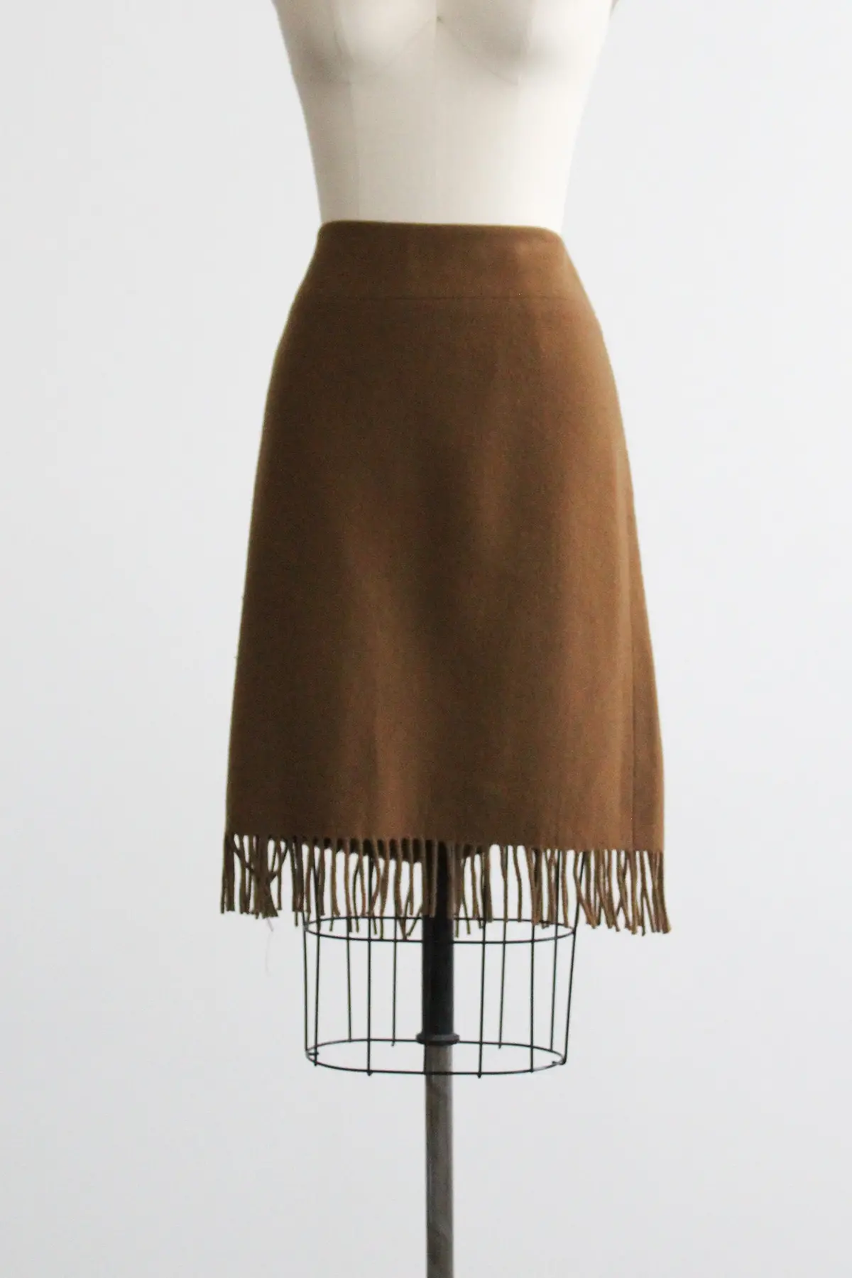 Toast Wool Fringe Skirt 2