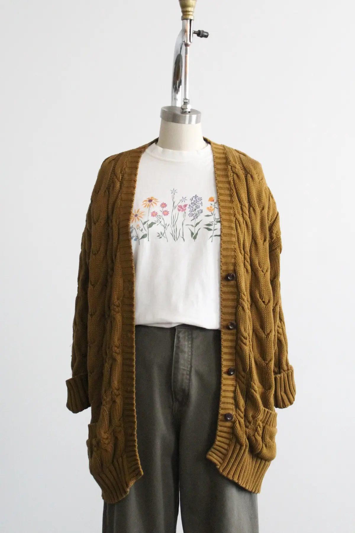 Honeycomb Cotton Cardigan 1