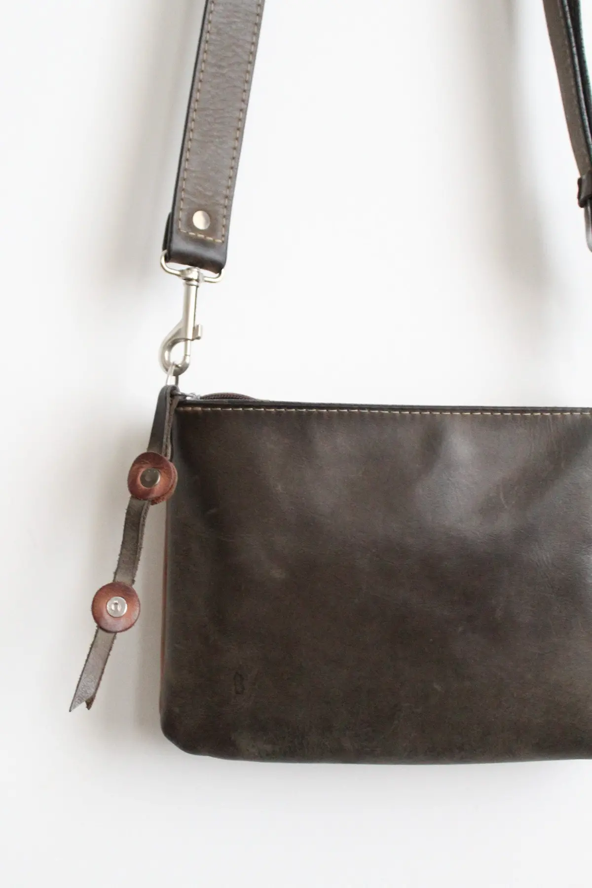 Two Tone Leather Shoulder Bag 2