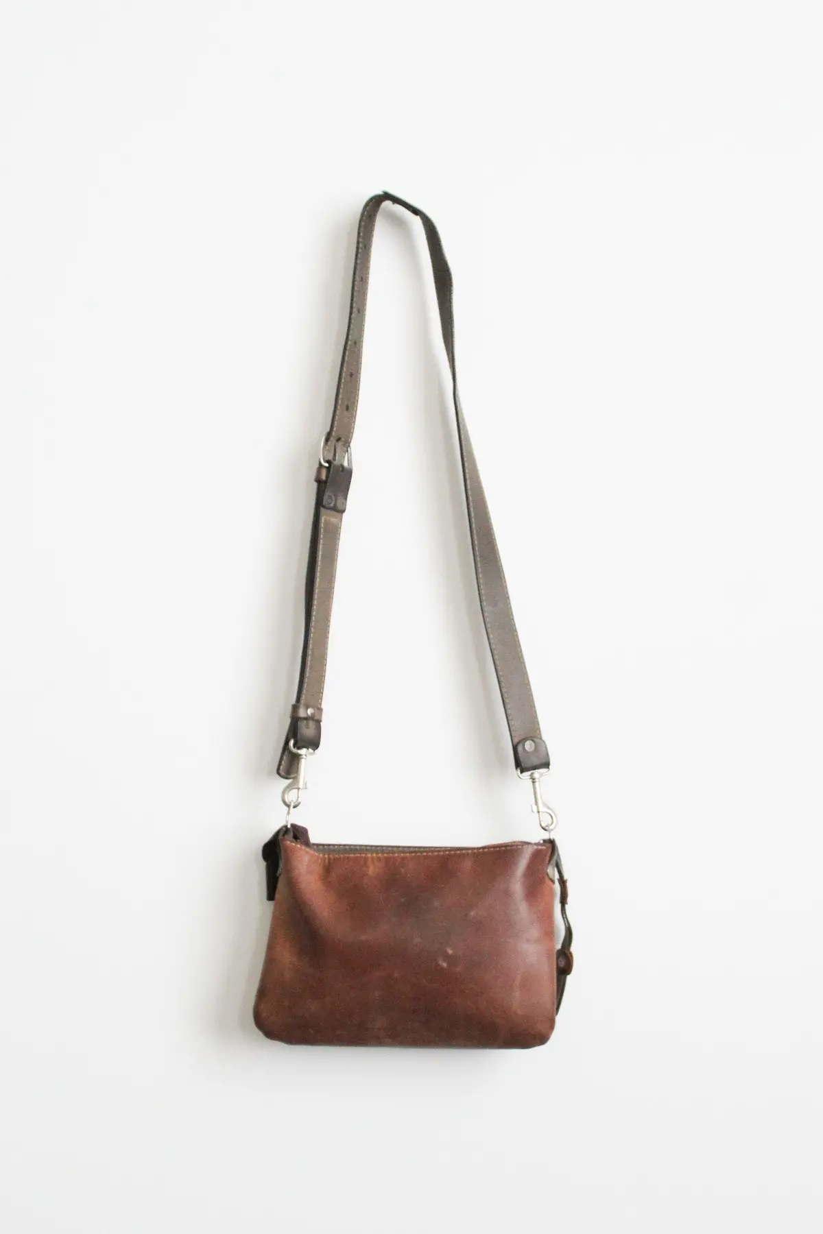 Two Tone Leather Shoulder Bag 1