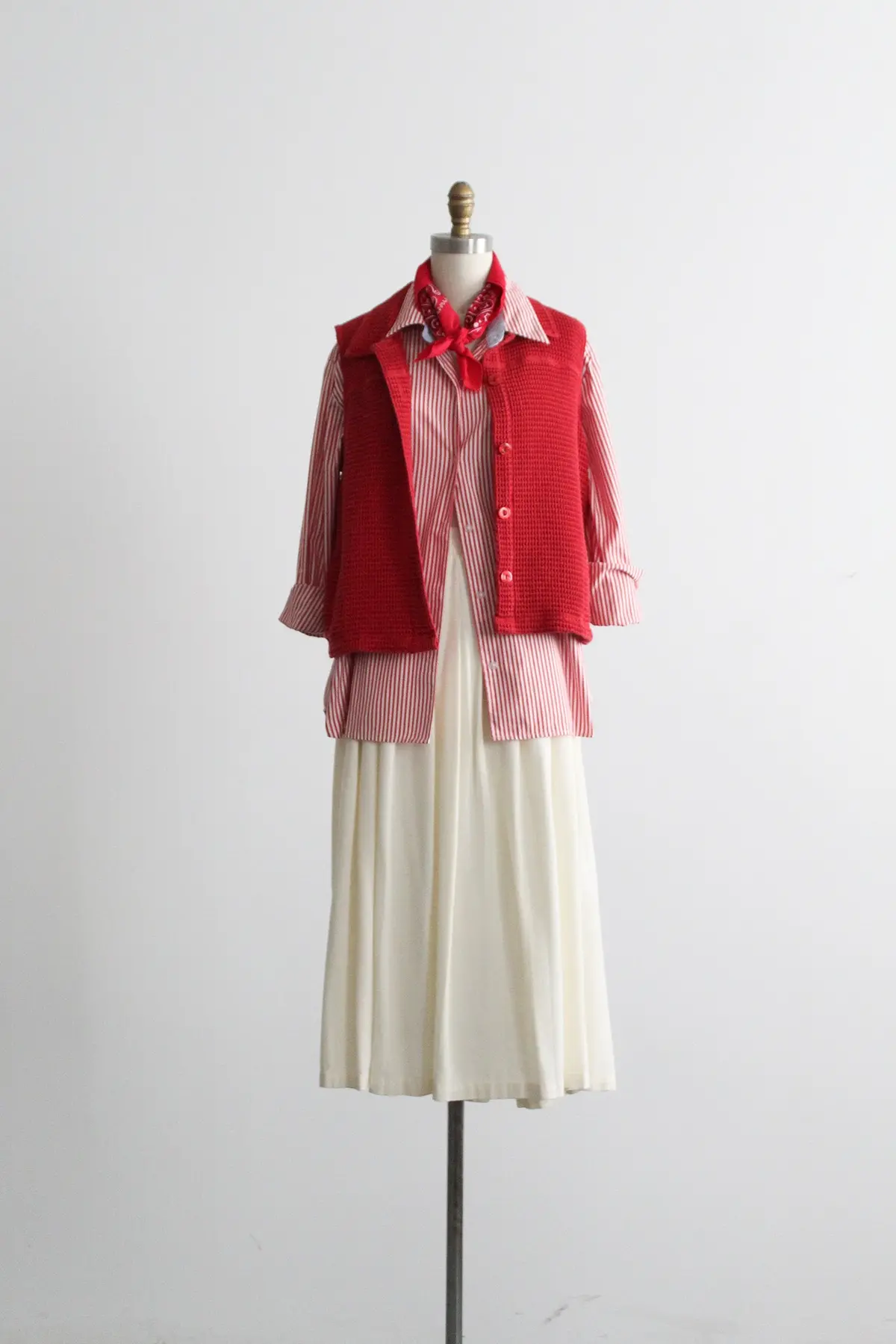 Lobster Red Cotton Vest 2