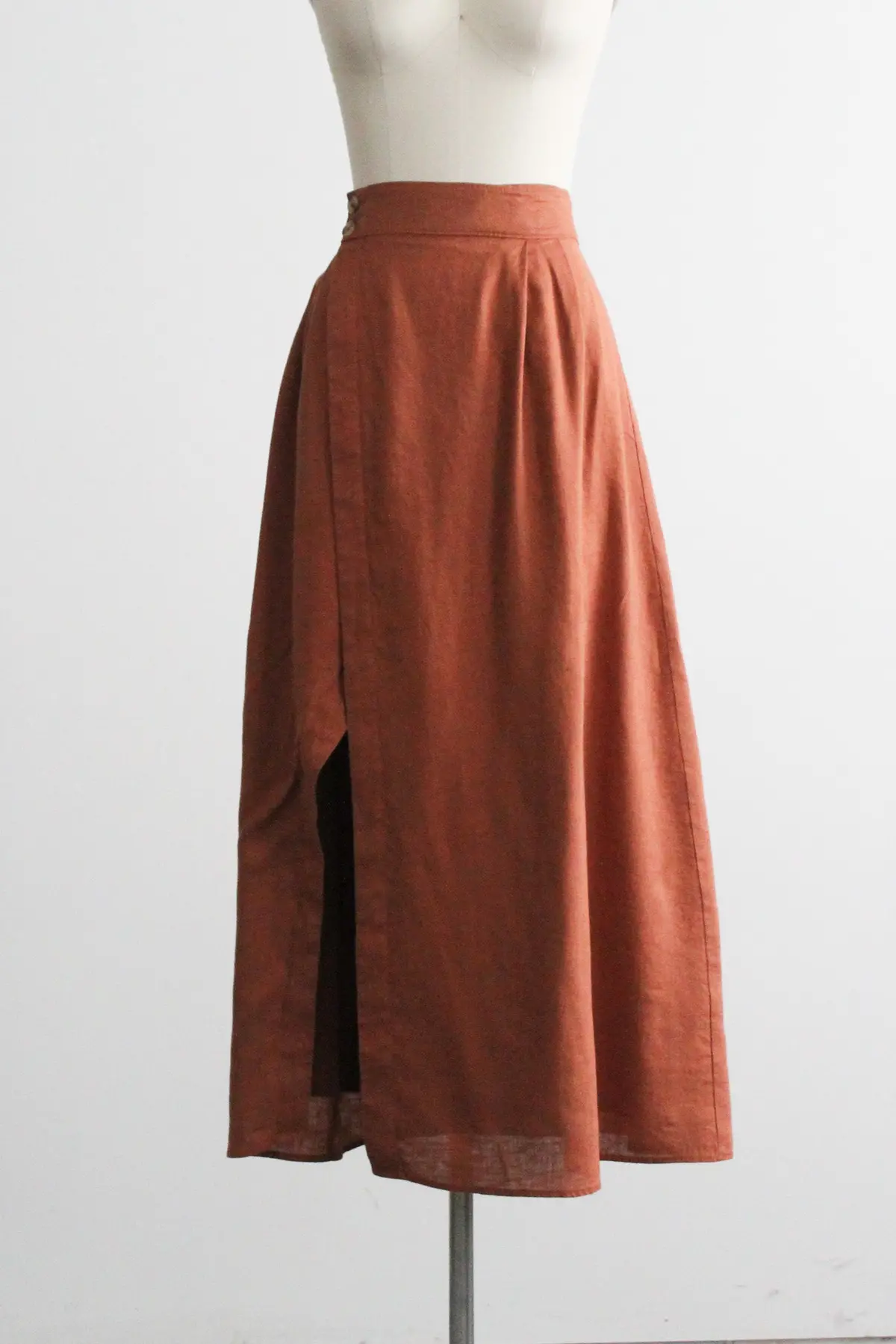 Clay Linen Skirt 2