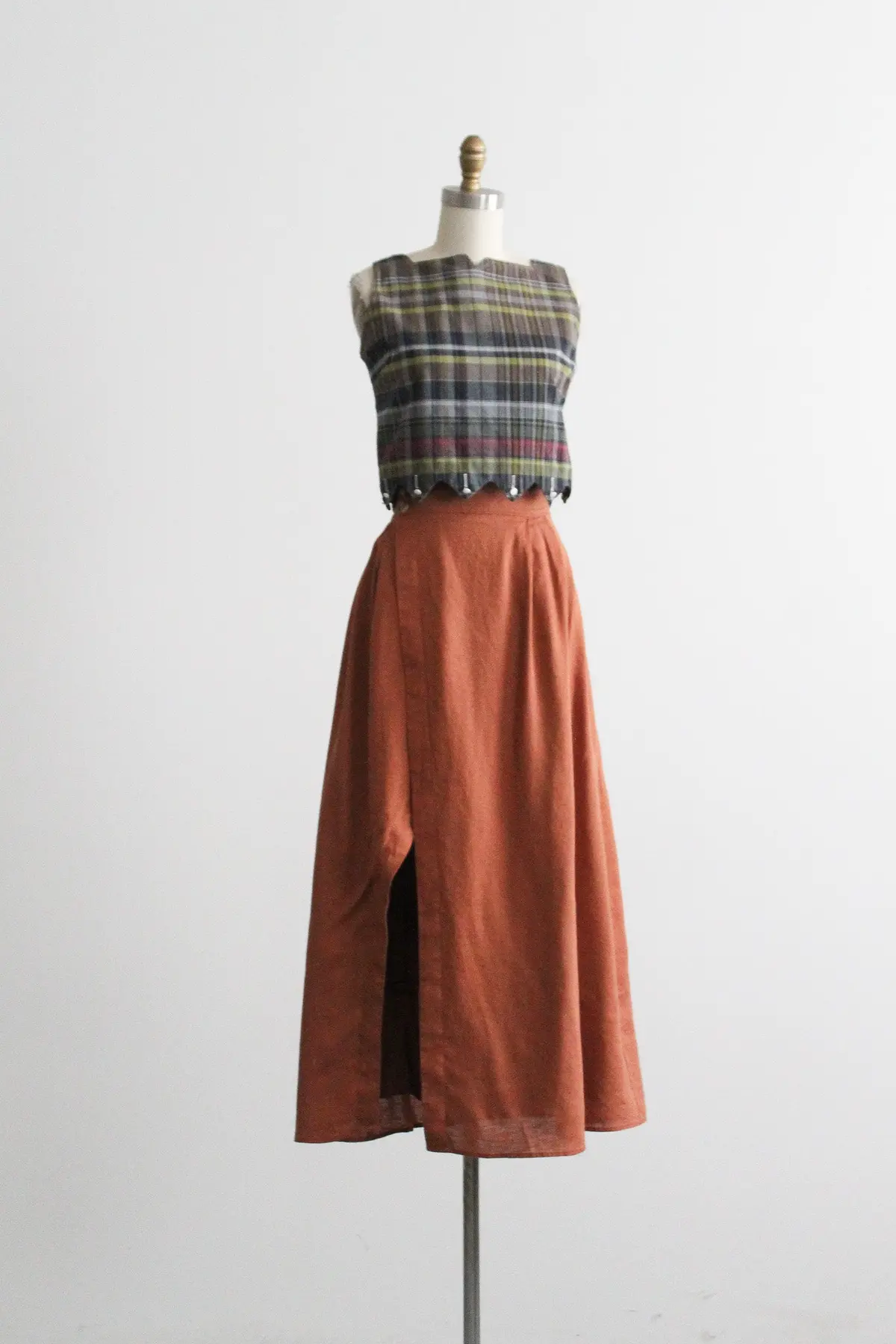 Clay Linen Skirt 1