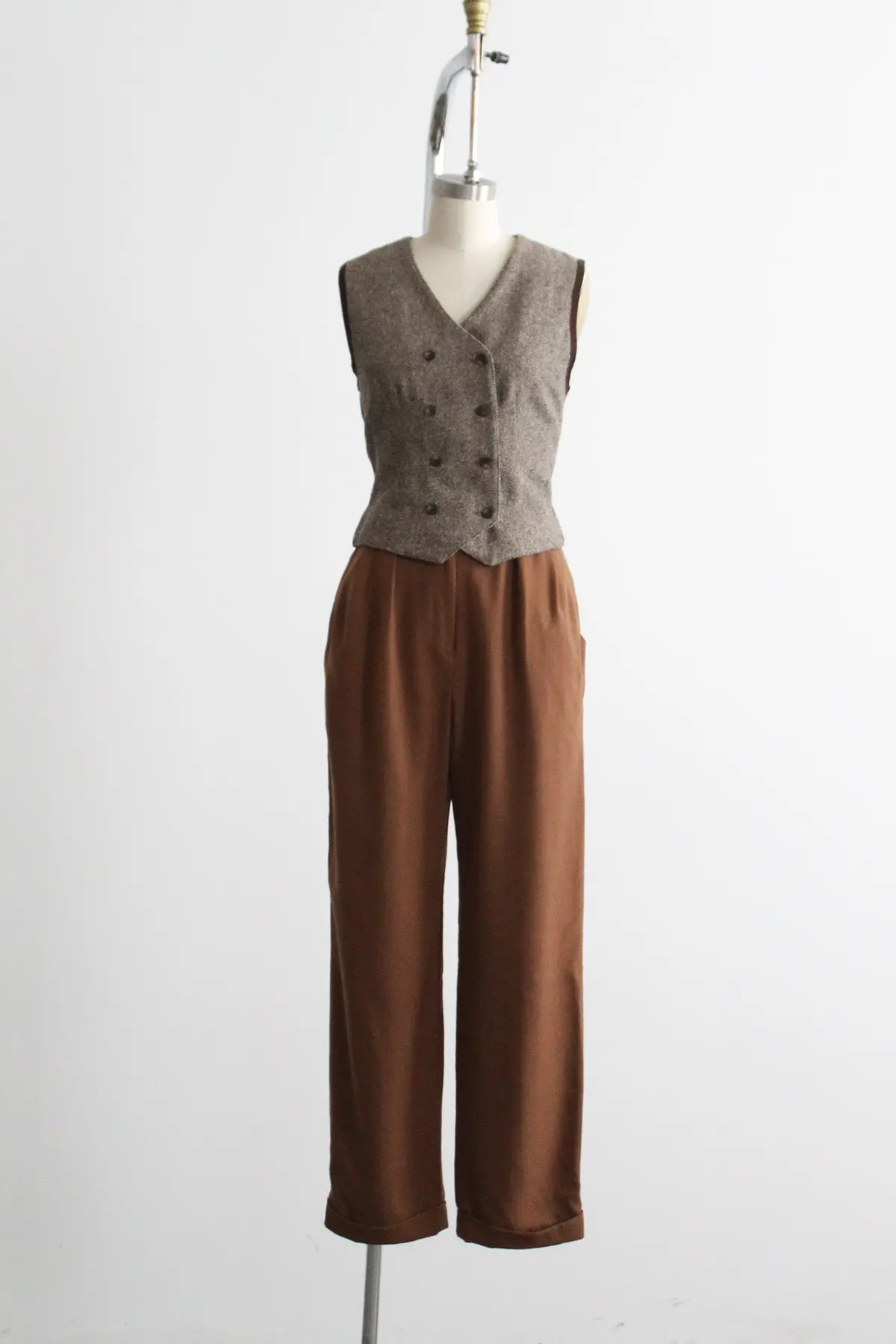 Tobacco Wool Trousers 1