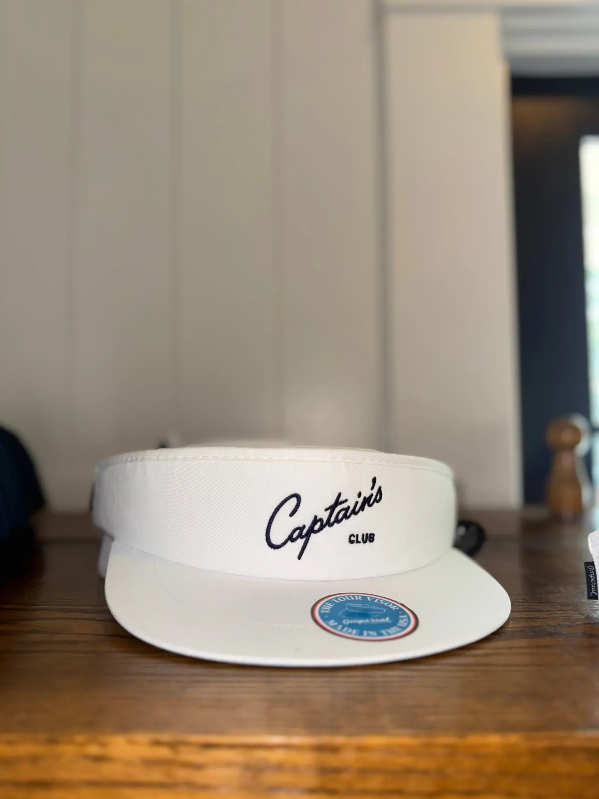 Captain's White Men's Pga Visor 1