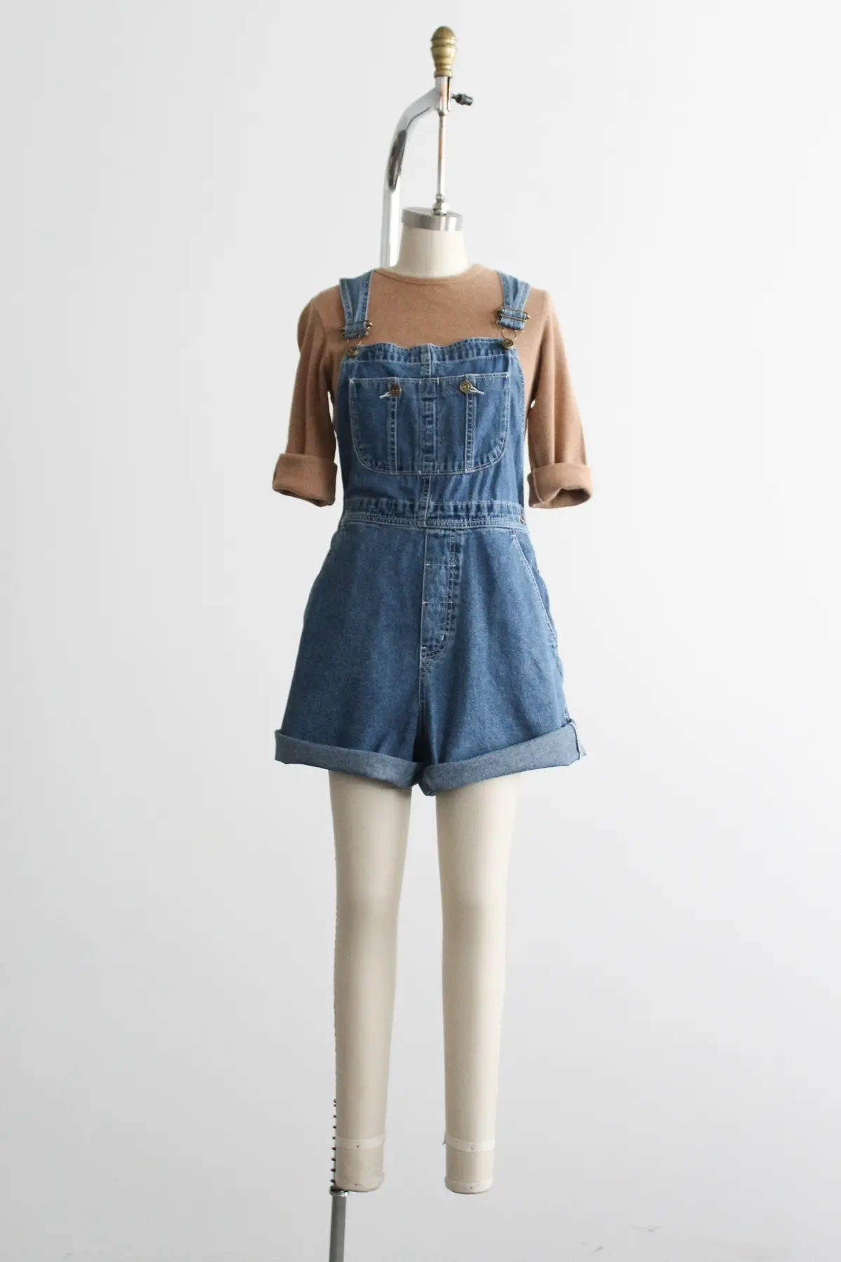 Denim Overall Shorts 1