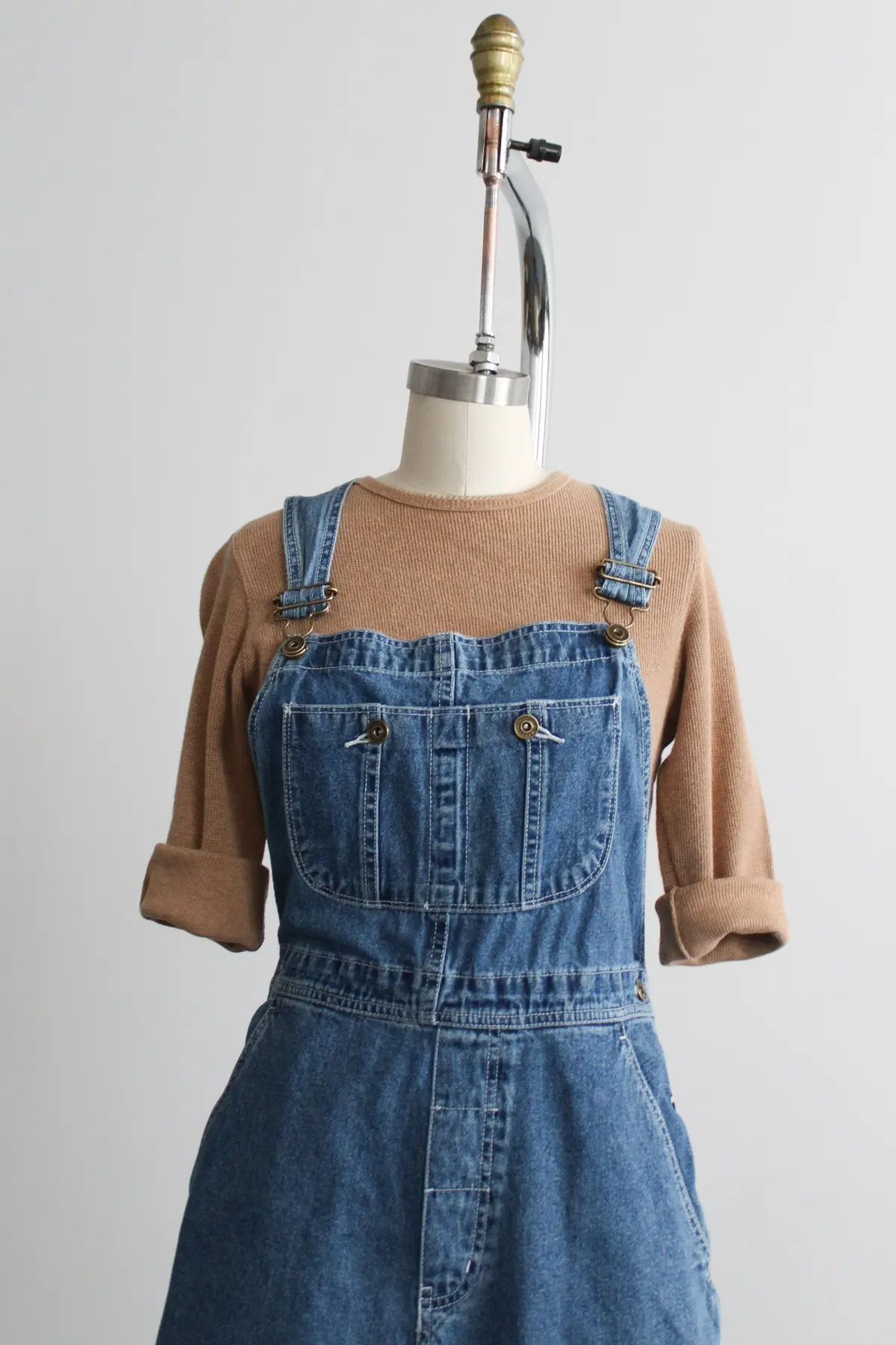 Denim Overall Shorts 2