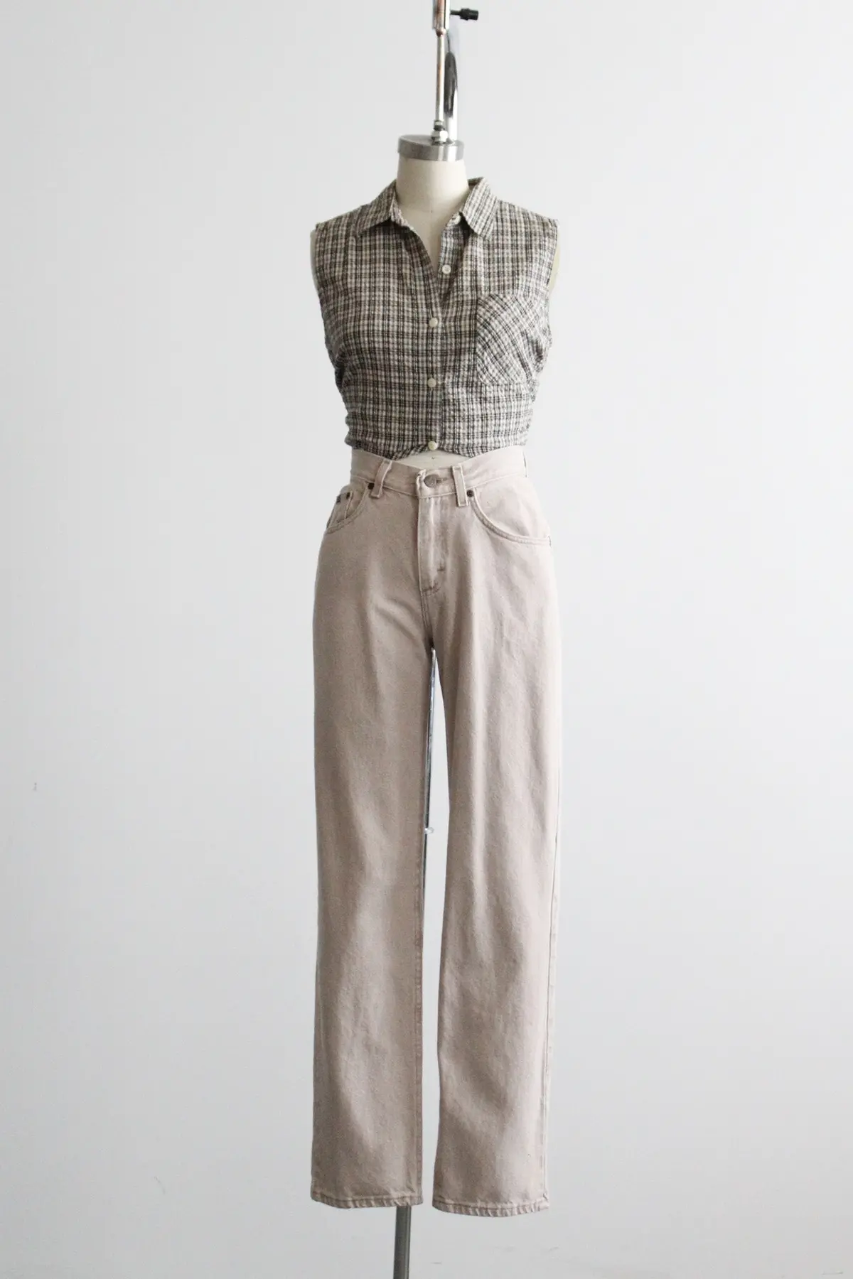 Sand Denim Jeans 2