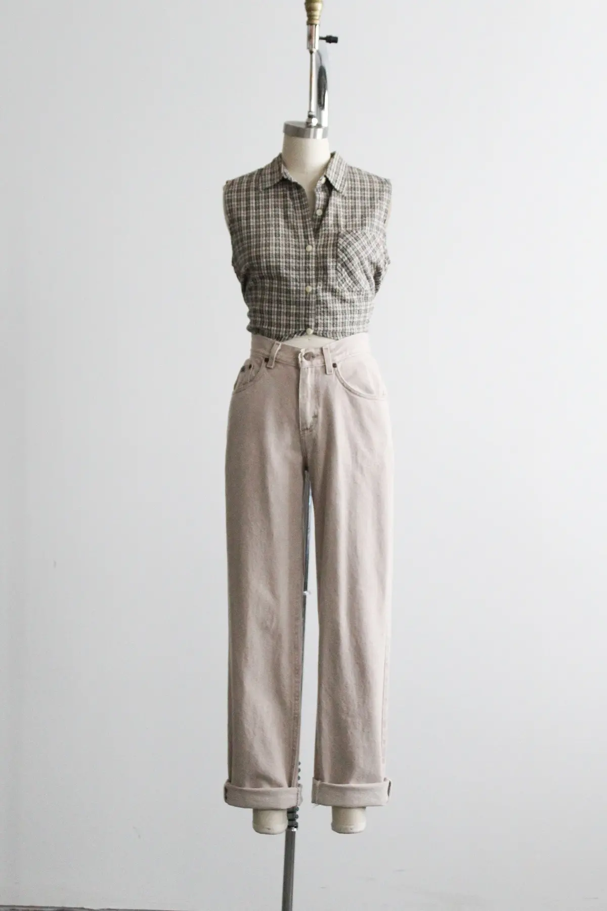 Sand Denim Jeans 1