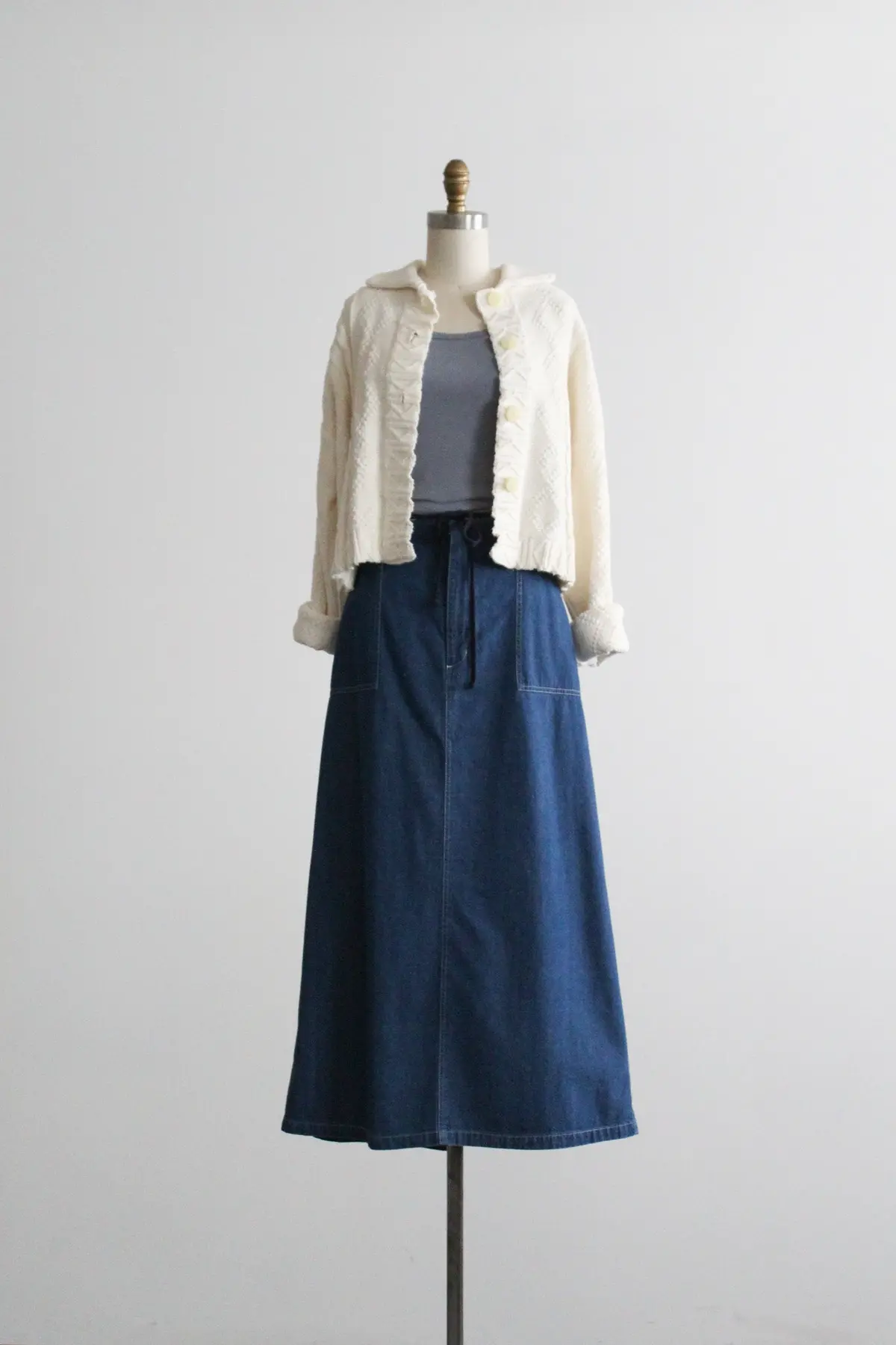 Laurel Lake Denim Maxi Skirt 1