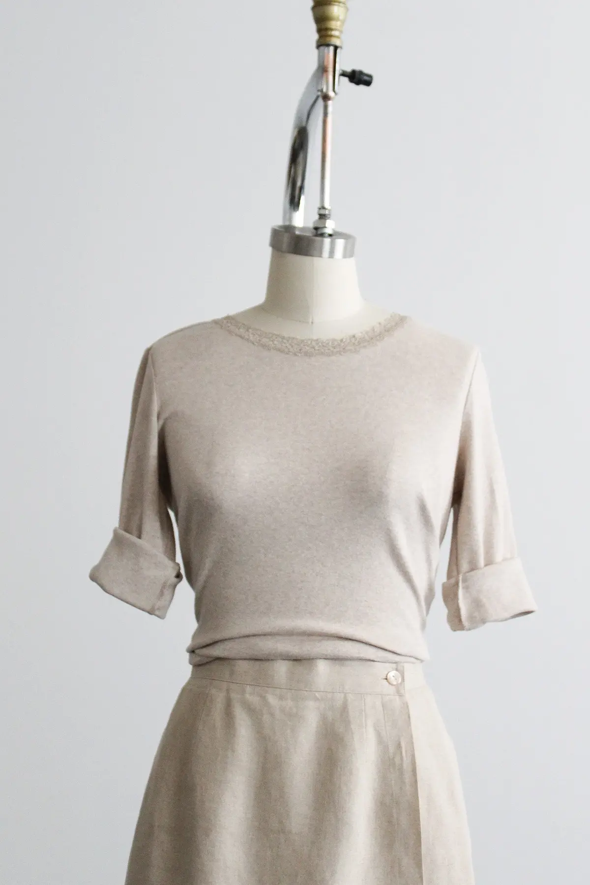Isabelle Lace-Trimmed Tee 1