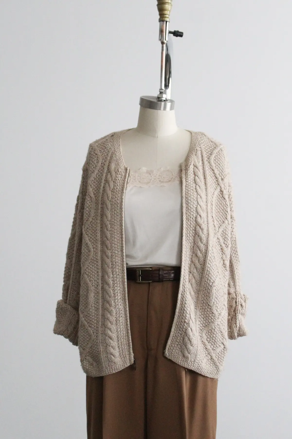 Chanterelle Cable Knit Cardigan 1