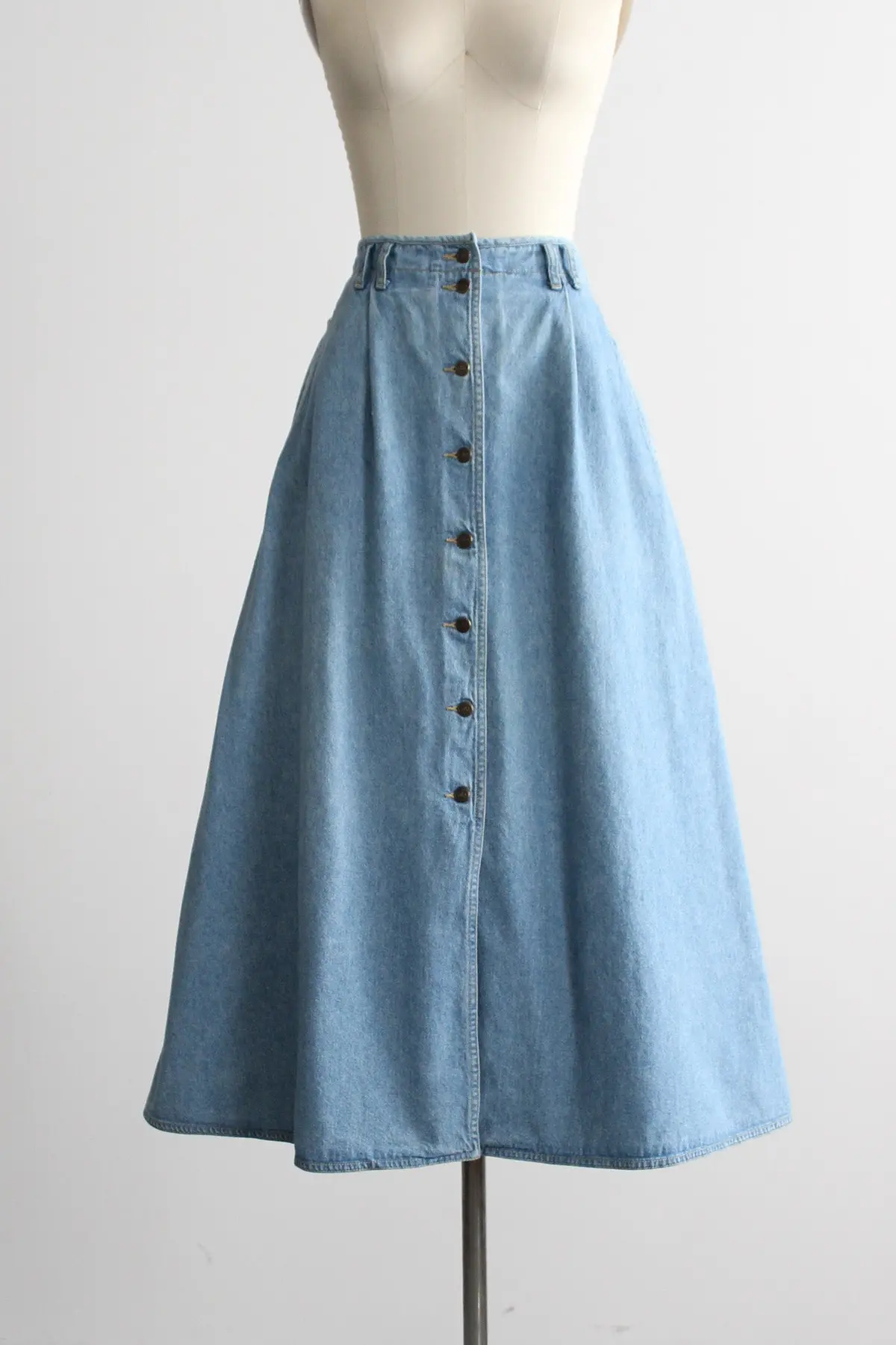 Sunlight Denim Maxi Skirt 2